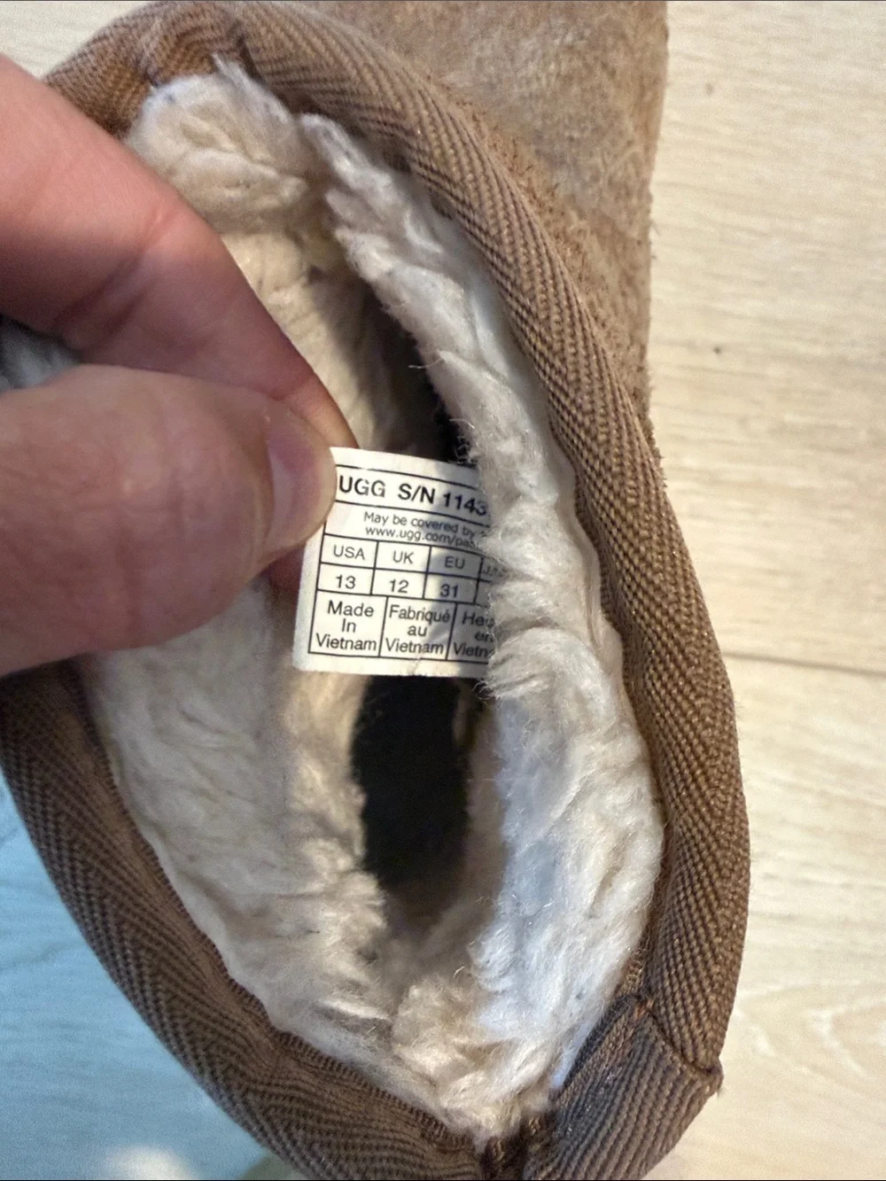 UGG Kids Chestnut Brown Shearling Lined Boots